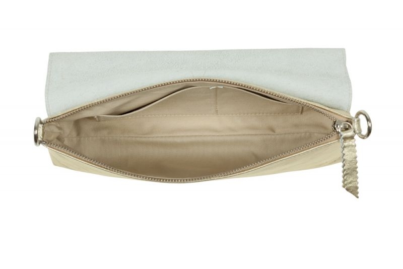 Baguette de Lacambra dorado bolso modulable en blandolera o asa corta